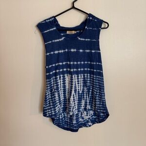 Women’s L Paradise Shores Sleeveless Lightweight Tank W Hoodie: Beach hippie